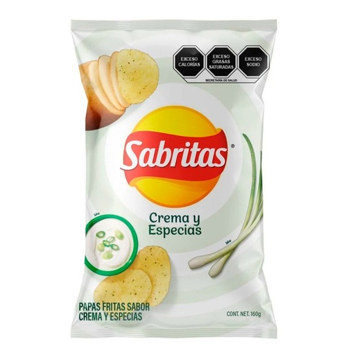 Sabritas Papas Crema Y Especias  (bolsa)
