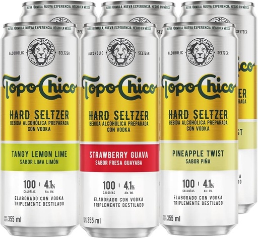 Hard Seltzer Topo Chico Assorted Flavour (ea)