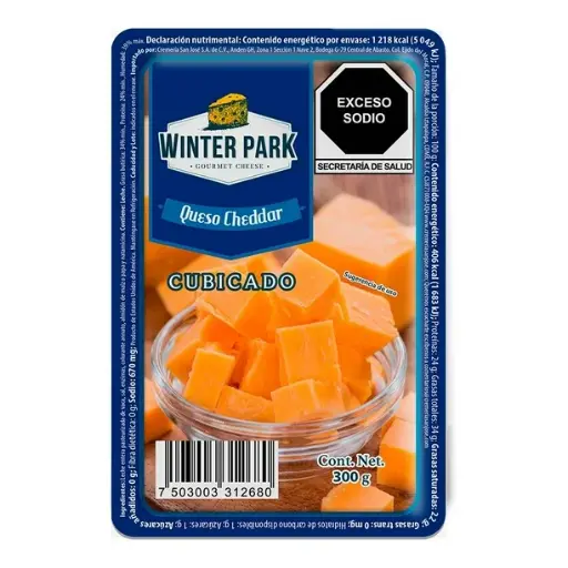 Queso Cheddar en cubos (ea)